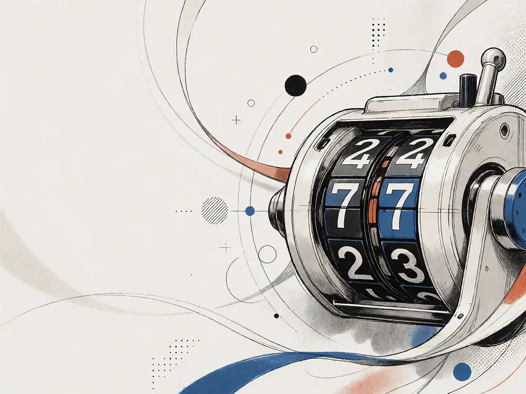 Gros plan d’un compteur mécanique. Les roues chiffrées se sont figées en pleine rotation. Juste en dessous, quelques pièces de monnaie éparpillées, sans pile.